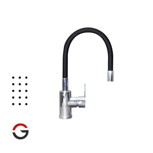 MEZCLADOR MONOCONTROL FLEXIBLE PRIME FLEX GRI-702 BRONCE